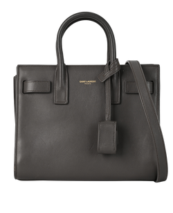 Nano Sac De Jour, Leather, Grey, S/L, MII, 2*